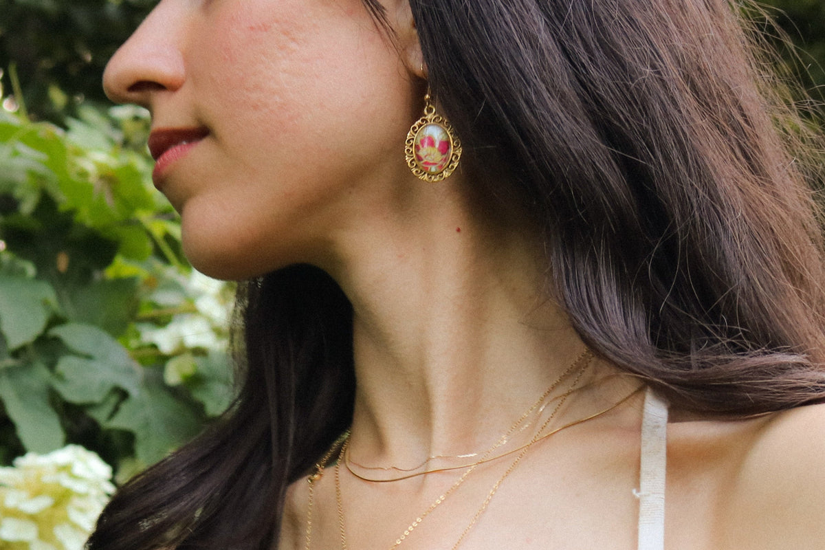 Pendant Drop Earrings