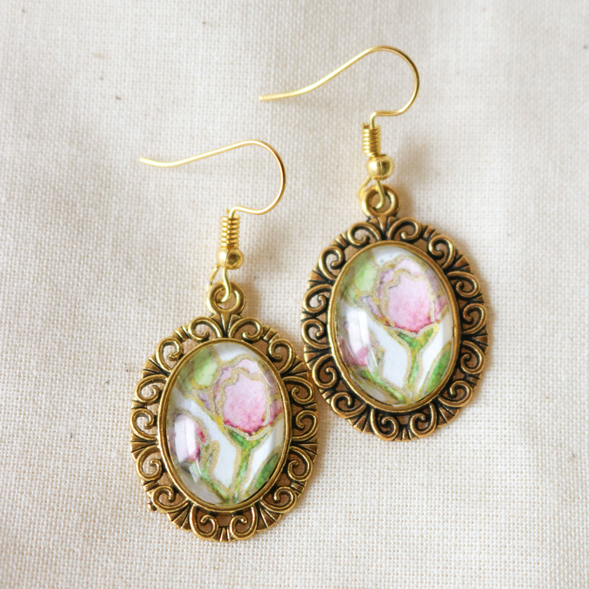 Pendant Drop Earrings